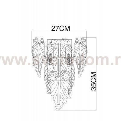 Светильник настенный Arte Lamp A4070AP-2GO LILLY