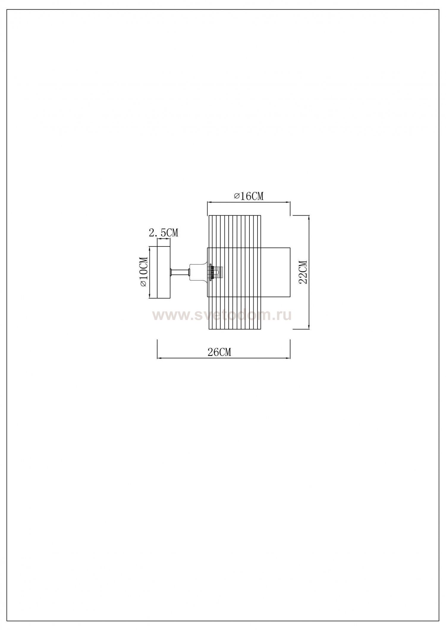 Светильник настенный Arte Lamp A4076AP-1CC FANTASIA