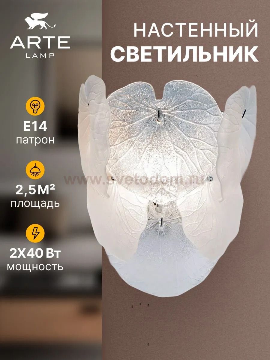 Светильник настенный Arte Lamp A4078AP-2CC KAPRI
