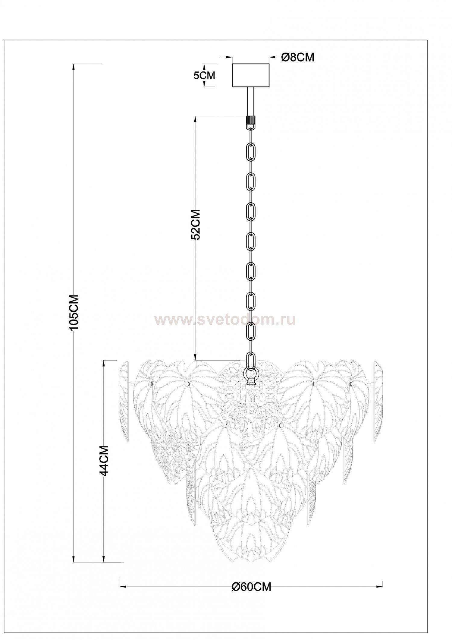 Люстра подвесная Arte Lamp A4078LM-12GO KAPRI