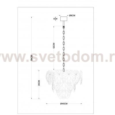 Люстра подвесная Arte Lamp A4078LM-6GO KAPRI