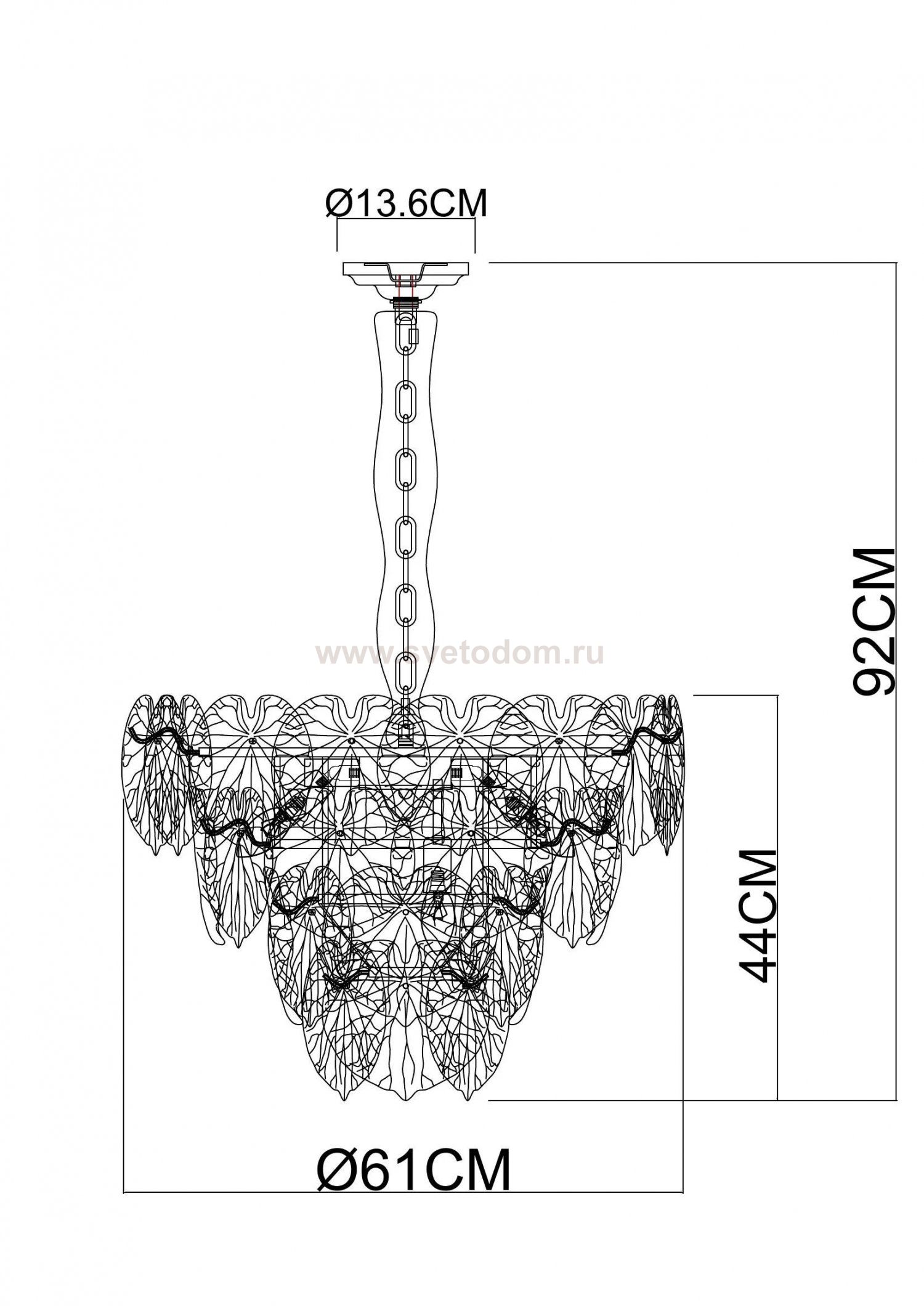 Люстра подвесная Arte Lamp A4078LM-9CC KAPRI