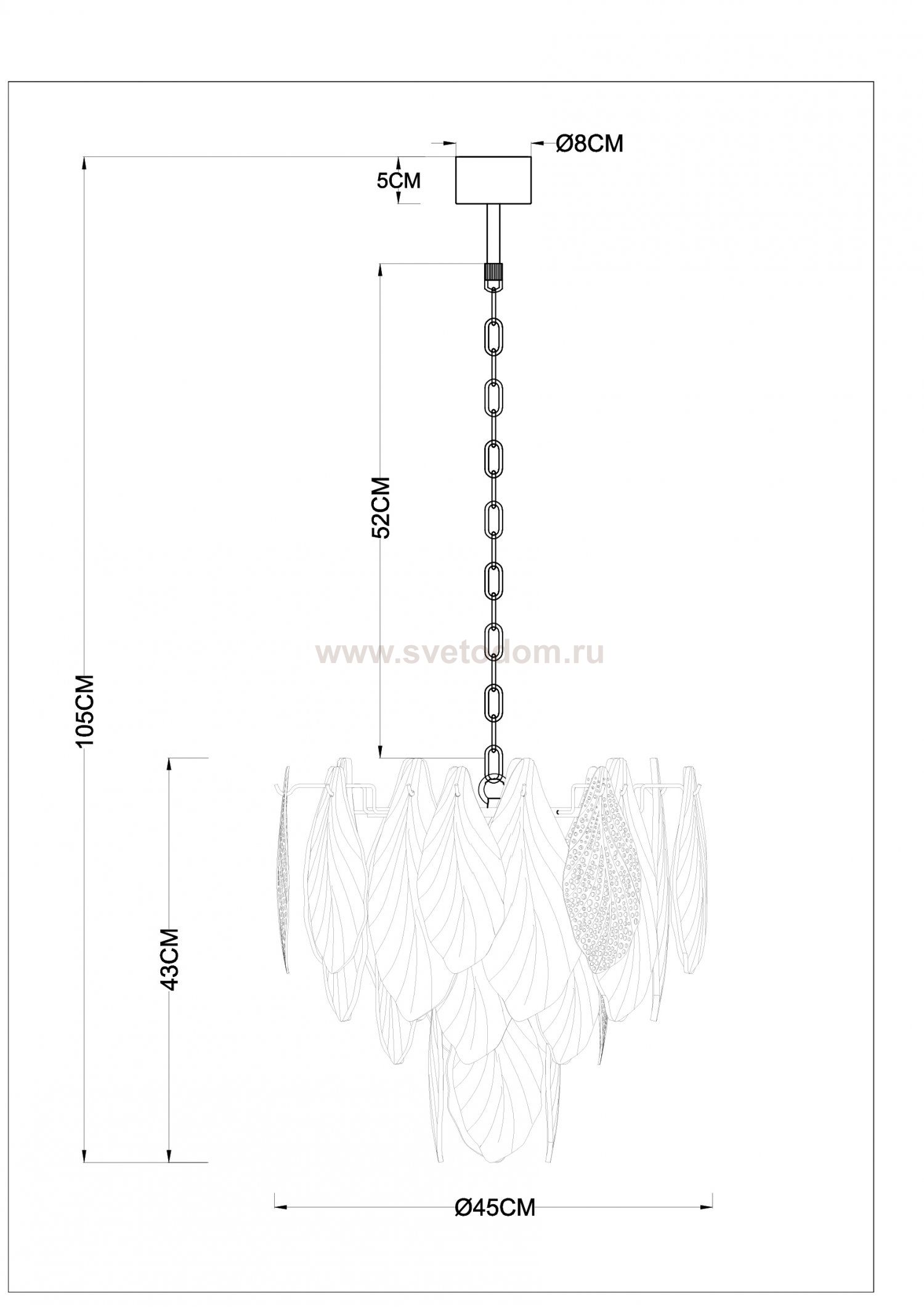Люстра подвесная Arte Lamp A4080LM-6GO FELICITA