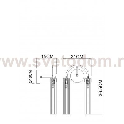 Светильник настенный Arte Lamp A4088AP-2AB BORGIA