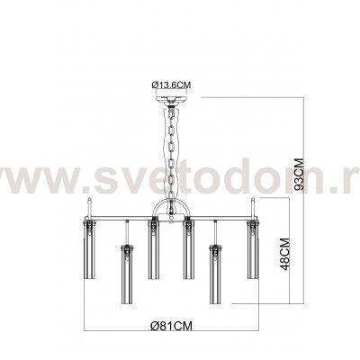 Люстра подвесная Arte Lamp A4088LM-15AB BORGIA