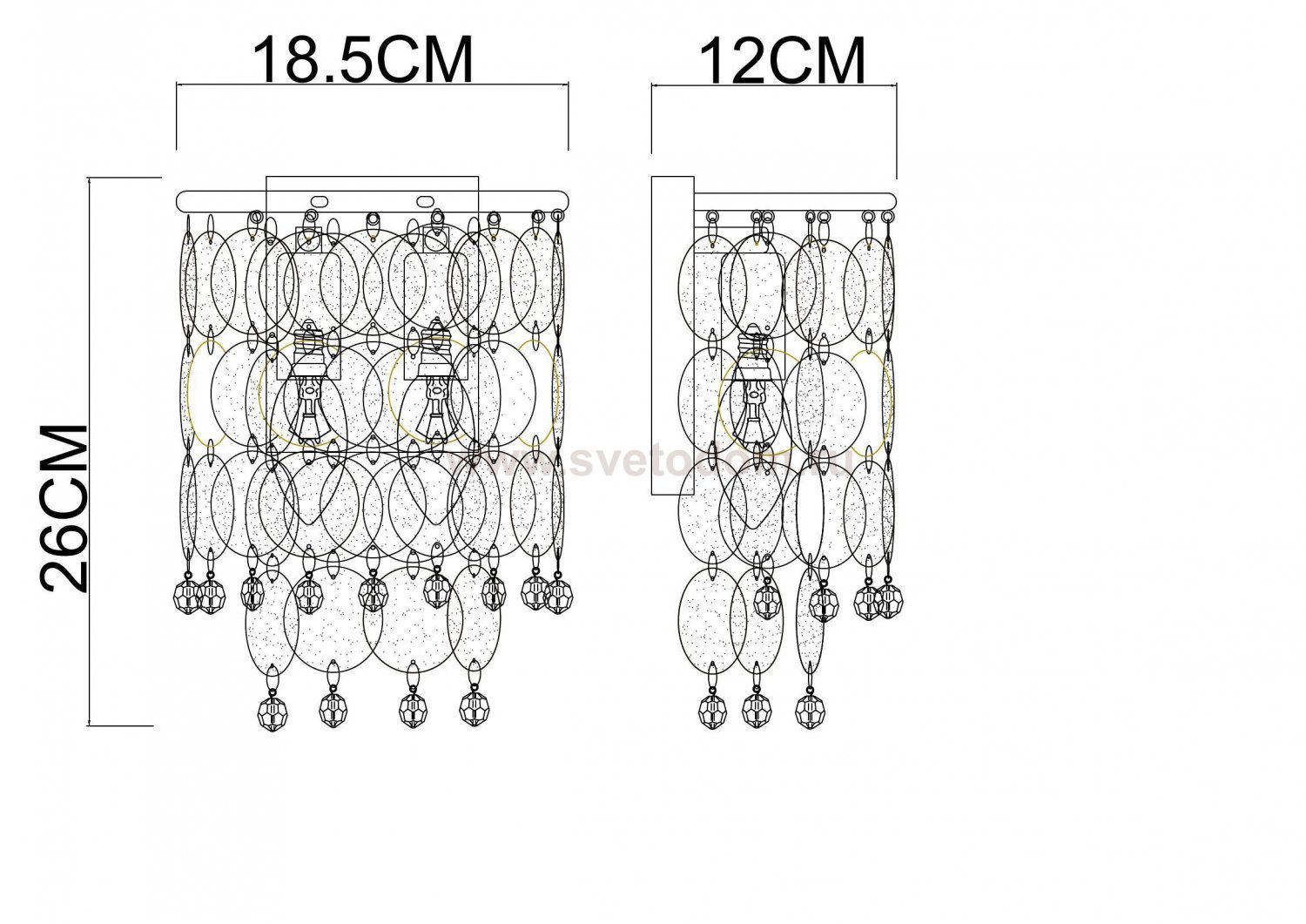 Светильник настенный Arte Lamp A4089AP-2AB PIPIRIMA