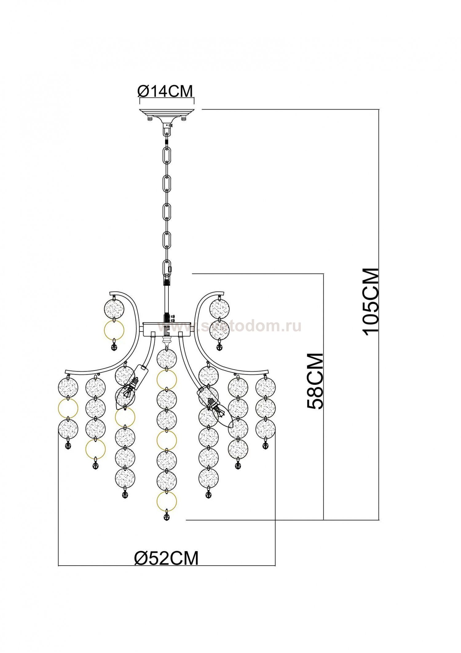 Люстра подвесная Arte Lamp A4089LM-6AB PIPIRIMA