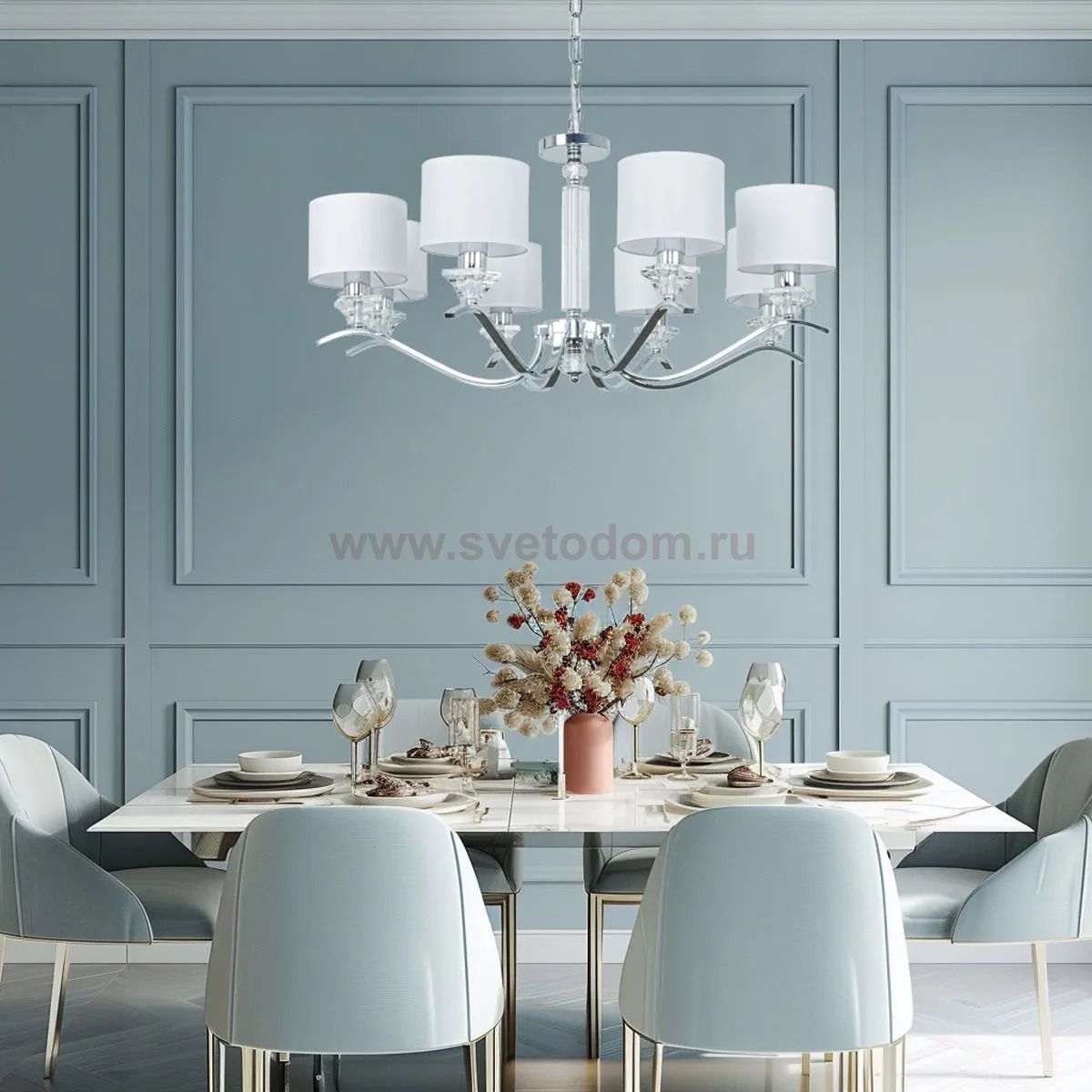 Светильник подвесной Arte Lamp A4091LM-8CC ALHENA