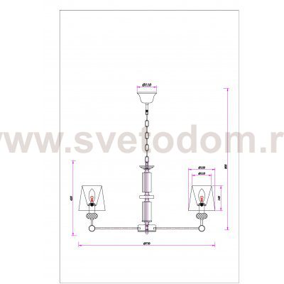 Светильник подвесной Arte Lamp A4093LM-8AB BROCCA