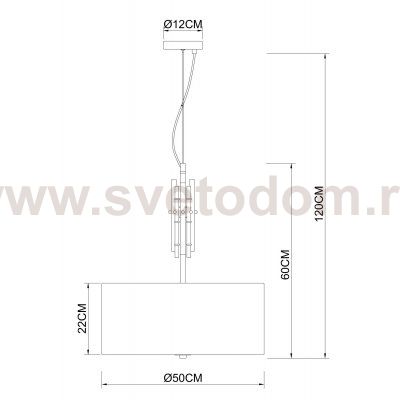 Светильник подвесной Arte Lamp A4097SP-5CC TAYGETA