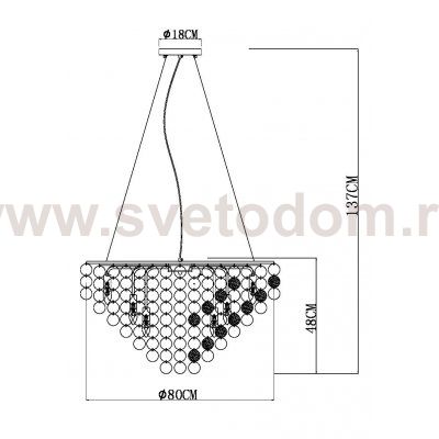 Подвесные люстры Arte lamp A4100LM-12CC PIPIRIMA