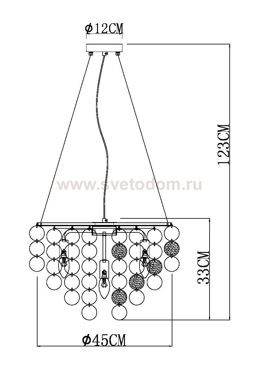 Подвесные люстры Arte lamp A4100LM-6CC PIPIRIMA