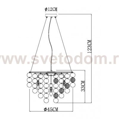 Подвесные люстры Arte lamp A4100LM-6CC PIPIRIMA
