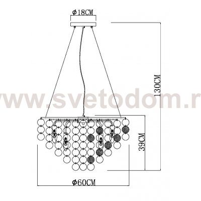 Подвесные люстры Arte lamp A4100LM-8CC PIPIRIMA