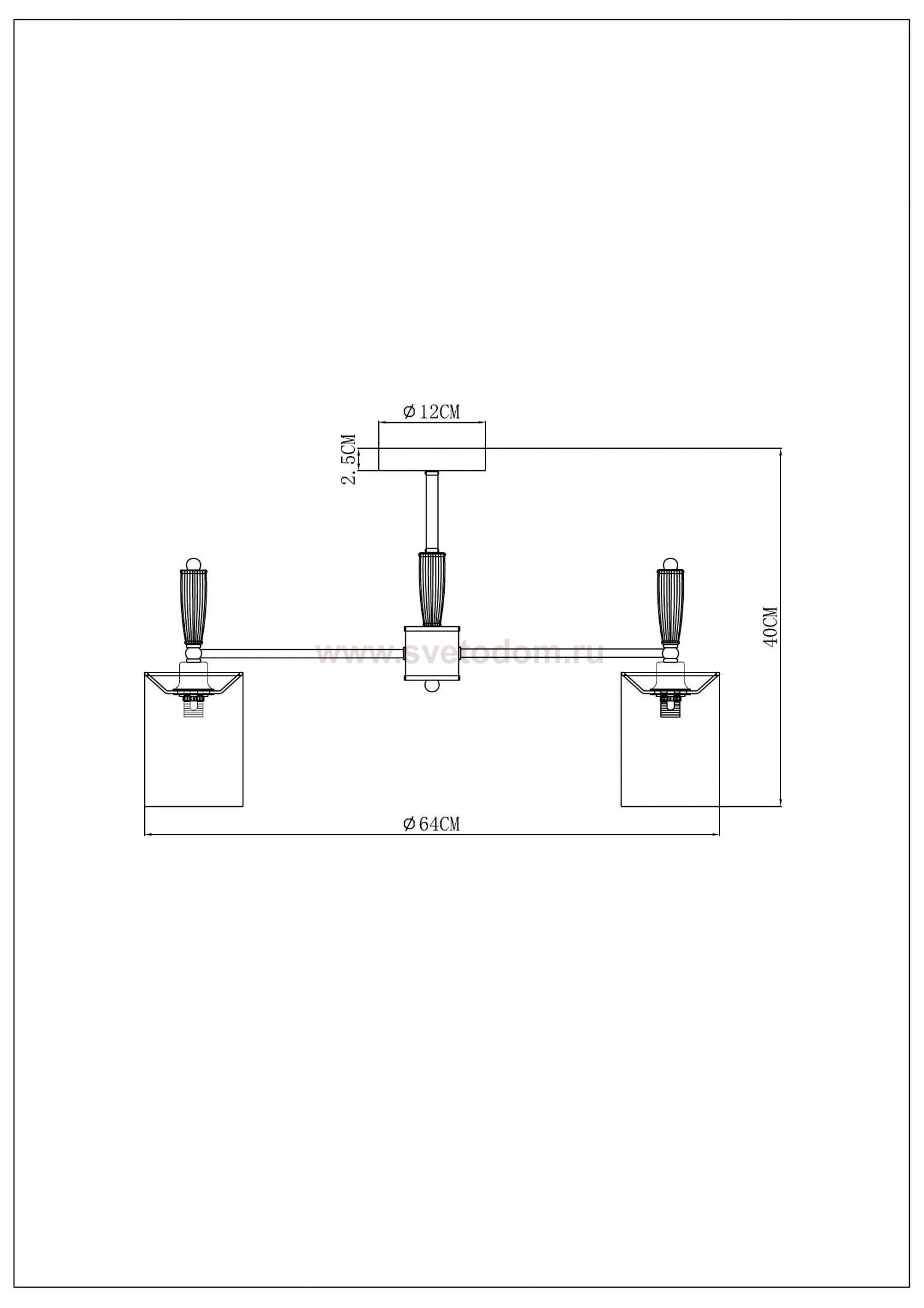 Люстры на штанге Arte lamp A4102PL-5PB WAVERLEY