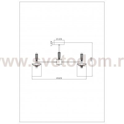Люстры на штанге Arte lamp A4102PL-5PB WAVERLEY