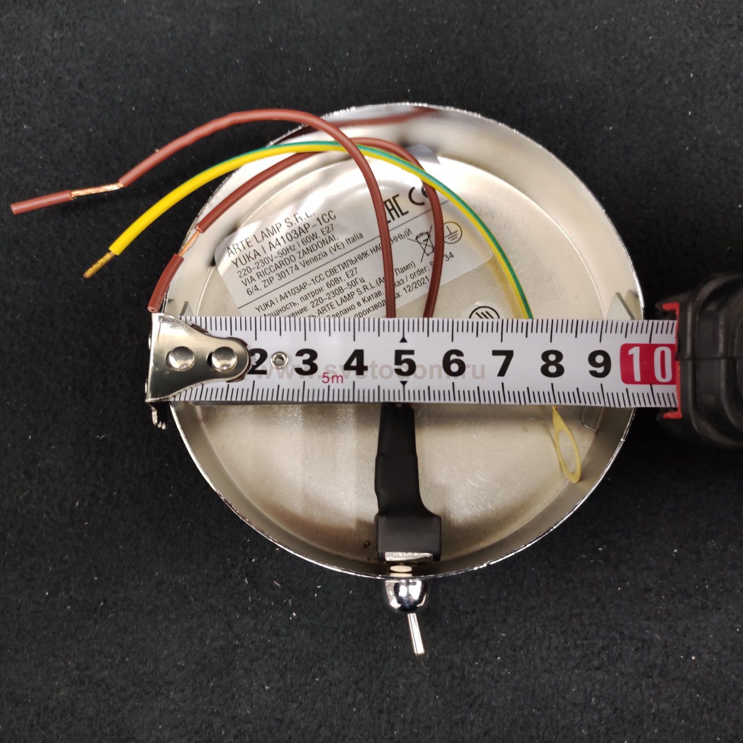 Светильник настенный Arte Lamp A4103AP-1CC YUKA