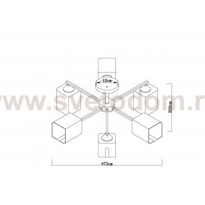 Потолочная люстра Arte Lamp A4185PL-6BK MERCI