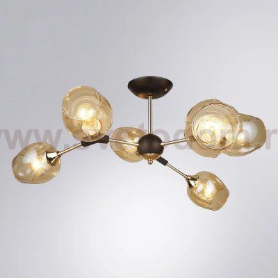 Люстры на штанге Arte Lamp A4211PL-6BK SEPPIA