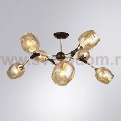 Люстры на штанге Arte Lamp A4211PL-8BK SEPPIA