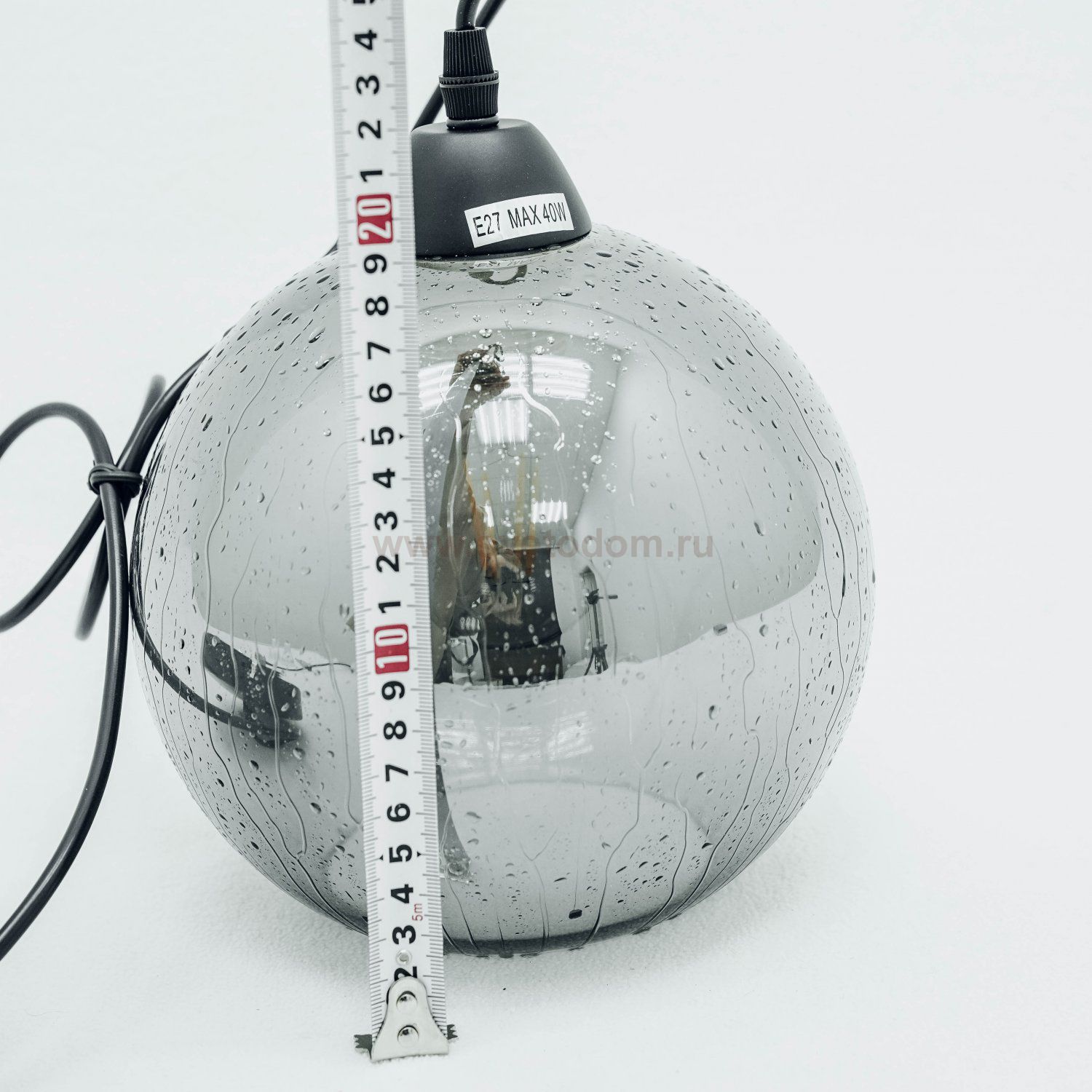 Светильник подвесной с эффектом мокрого стекла 200мм Arte lamp A4285SP-1SM Splendido