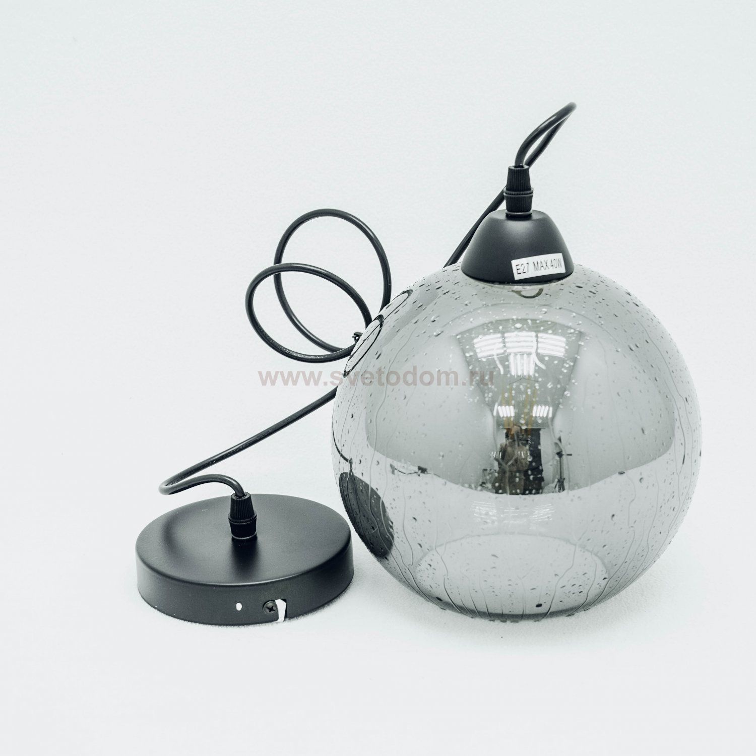 Светильник подвесной с эффектом мокрого стекла 200мм Arte lamp A4285SP-1SM Splendido