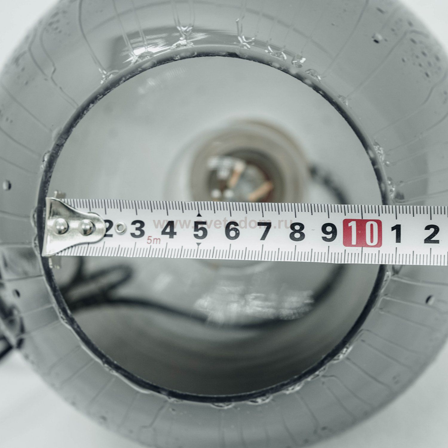 Плафон тонированный с эффектом мокрого стекла 200мм Е27 Arte lamp A4285SP-1SM Splendido