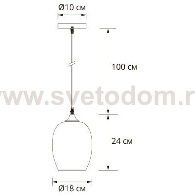 Светильник подвесной Arte lamp A4344SP-1PB