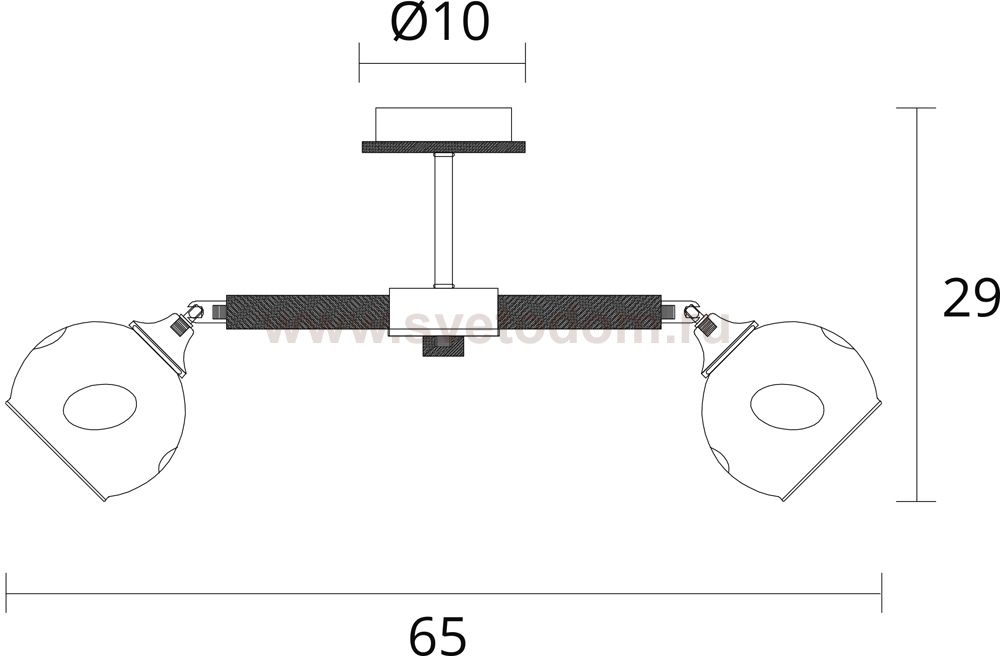 Светильник потолочный Arte lamp A4370PL-3BR BRANSON
