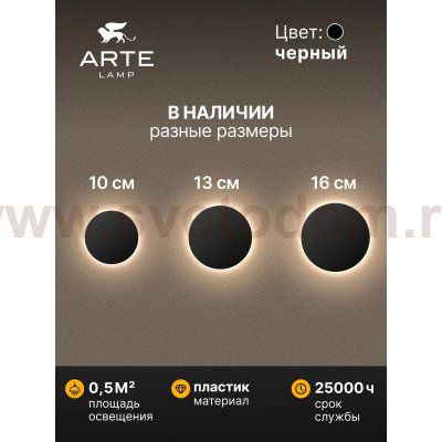 Уличный светильник Arte Lamp A4406AL-1BK NIMBO
