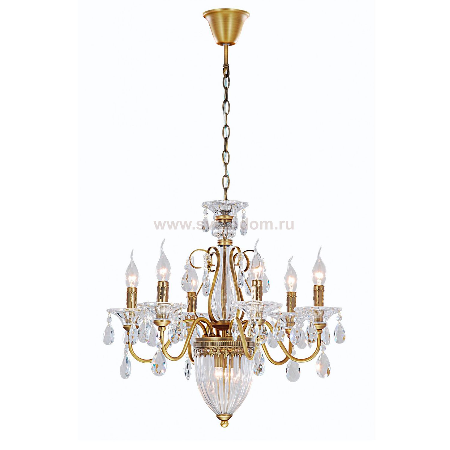 Люстра хрустальная Arte lamp a4410lm-6-2sr Schelenberg