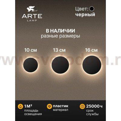 Уличный светильник Arte Lamp A4412AL-1BK NIMBO