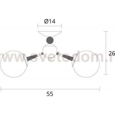 Люстра потолочная Arte lamp A4485PL-3BK BOSTON