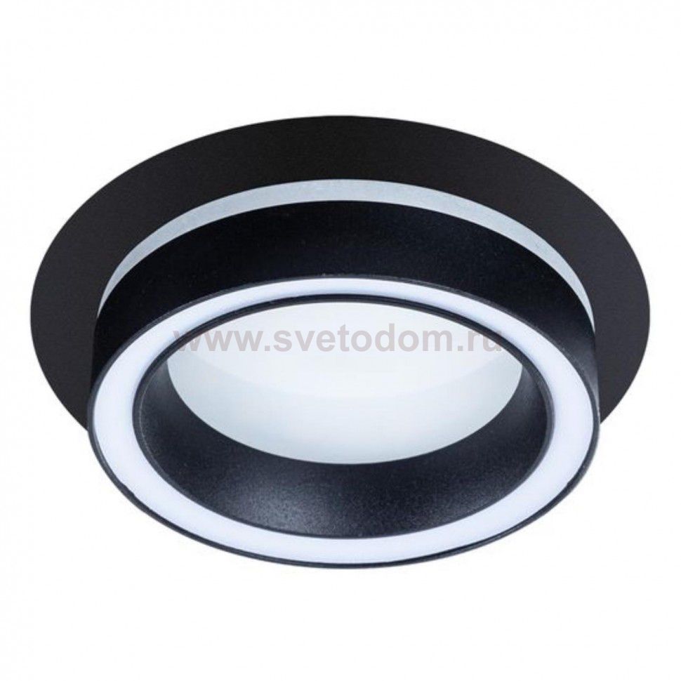 Светильник точечный встраиваемый со сменной лампой Arte Lamp A4513PL-1BK ATIK