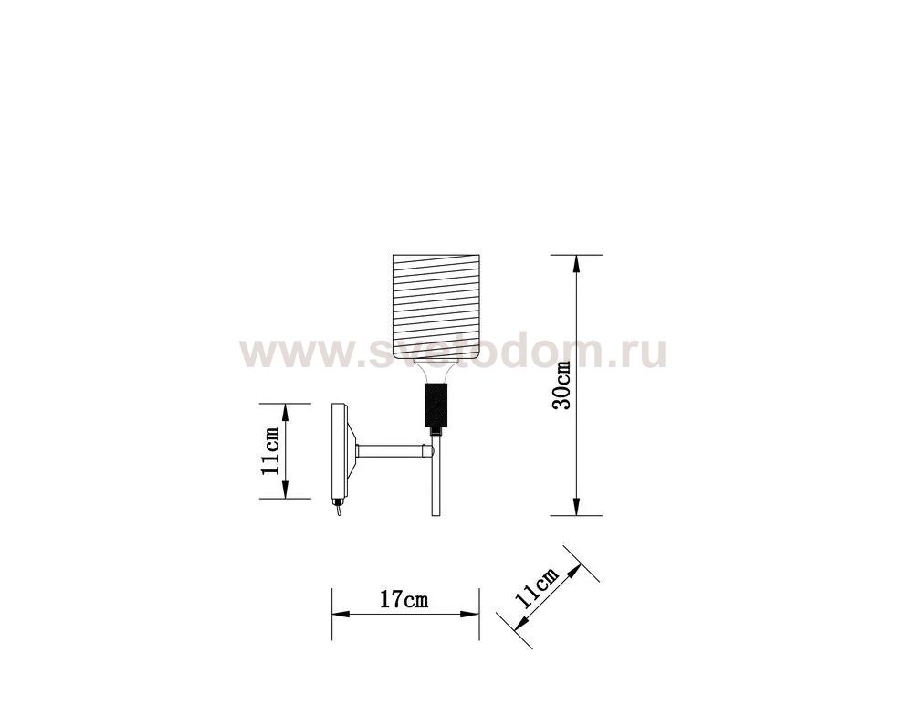 Бра Arte Lamp A4536AP-1AB MARIA