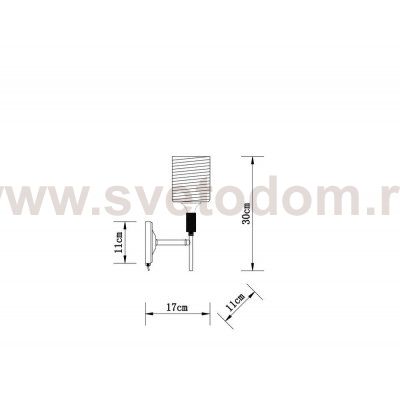 Бра Arte Lamp A4536AP-1AB MARIA