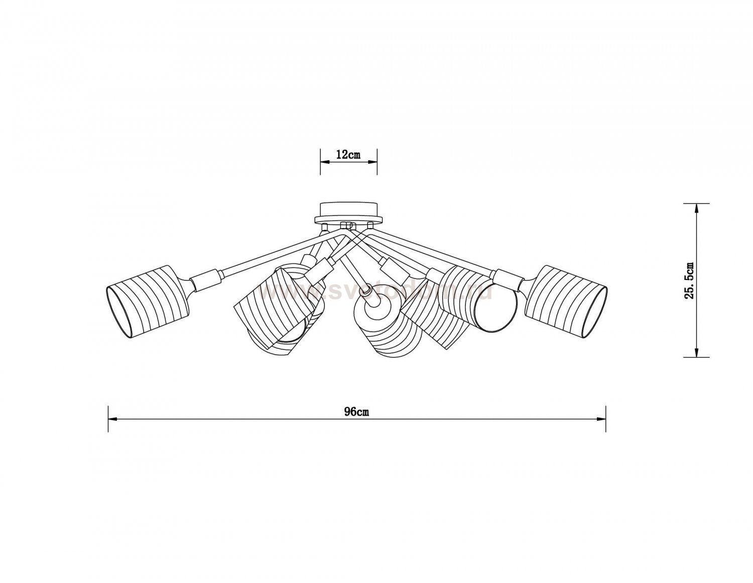 Потолочная люстра Arte Lamp A4536PL-8AB MARIA