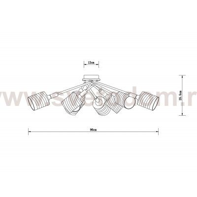 Потолочная люстра Arte Lamp A4536PL-8AB MARIA