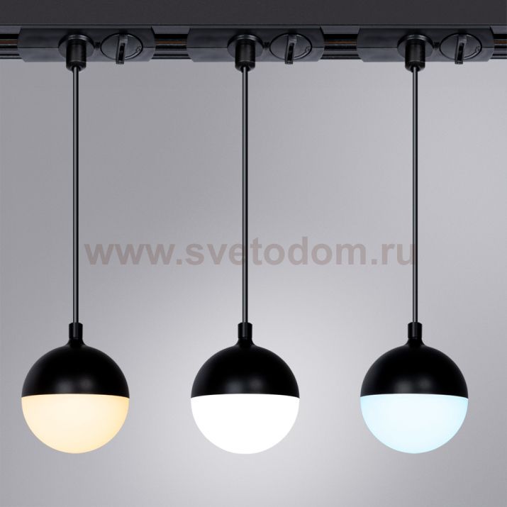 Светильник трековый подвесной Arte lamp A4564PL-1BK VIRGO