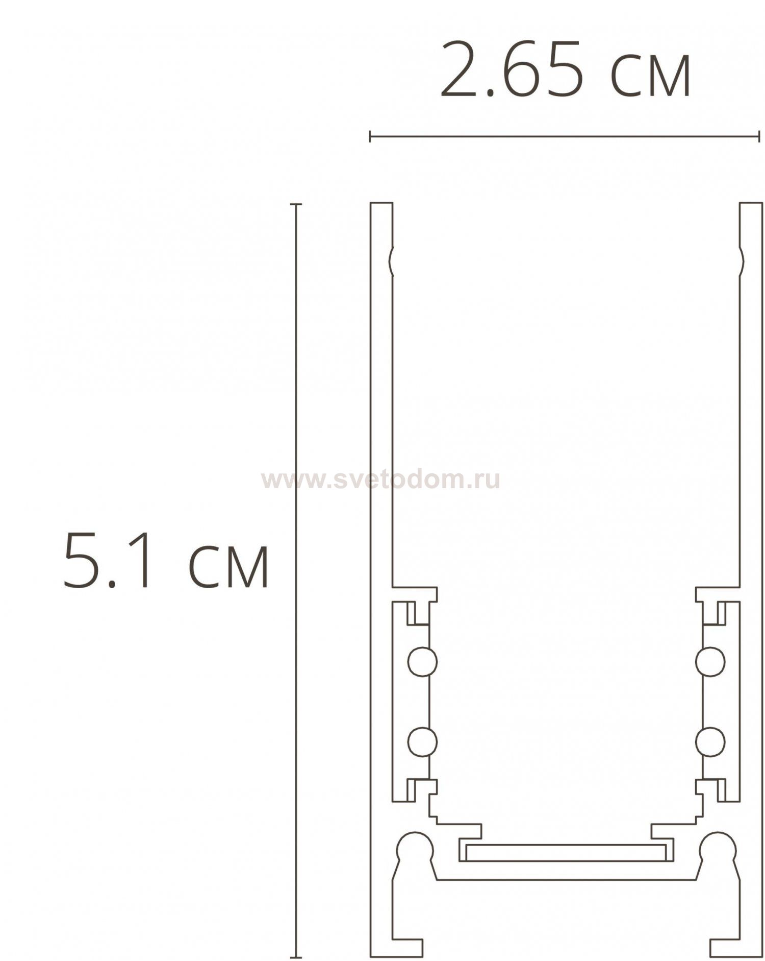 ШИНОПРОВОД (ТРЕК) 1M Arte Lamp A460106 LINEA-ACCESSORIES