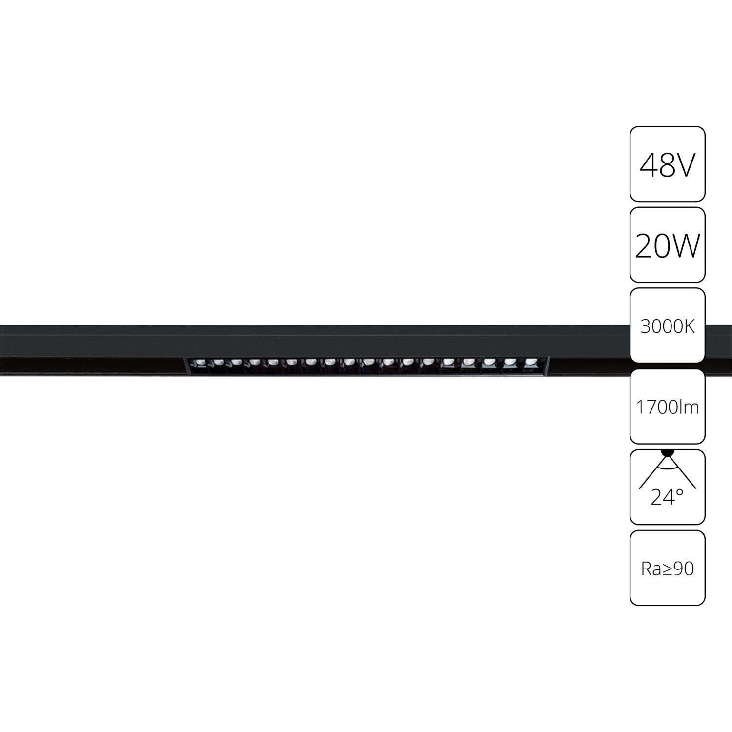 Светильник трековый магнитный Arte Lamp A4645PL-1BK LINEA