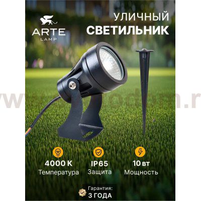 Уличный светильник Arte Lamp A4710IN-1BK ELSIE