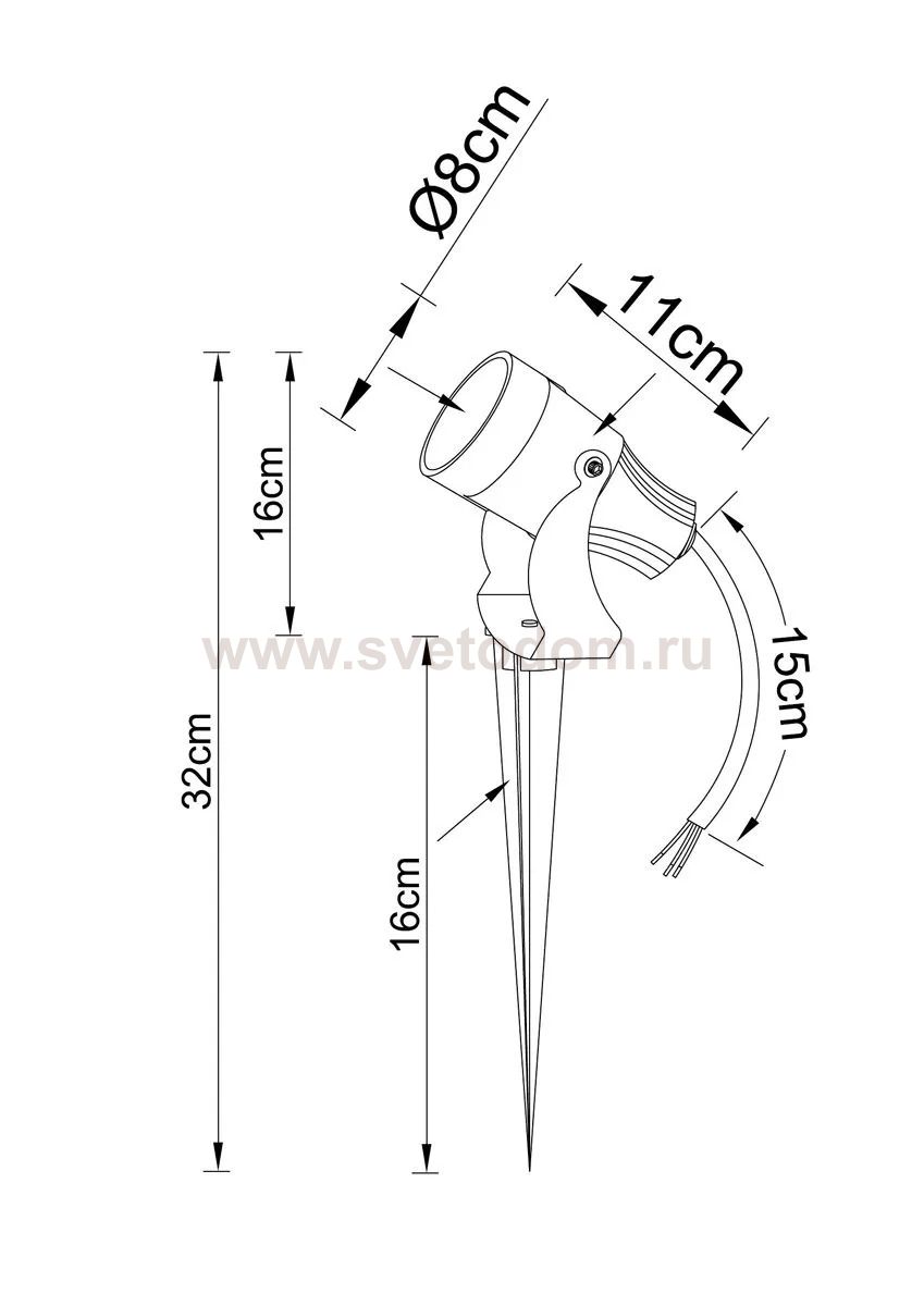 Уличный светильник Arte Lamp A4715IN-1BK ELSIE