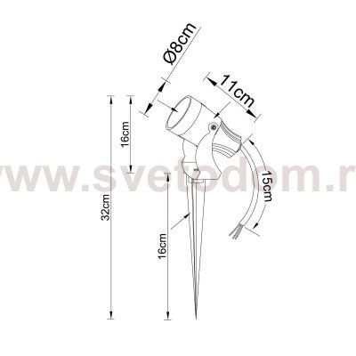 Уличный светильник Arte Lamp A4715IN-1BK ELSIE
