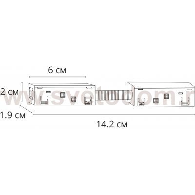 КОННЕКТОР ДЛЯ ШИНОПРОВОДА (ТРЕКА) Arte lamp A483306 LINEA-ACCESSORIES