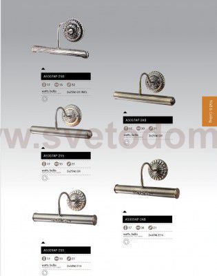 Светильник настенный Arte lamp A5009AP-2SS Picture light