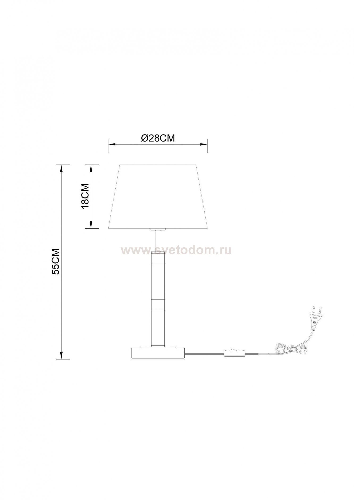 Светильники настольные интерьерные Arte Lamp A5066LT-1BK ROBERT
