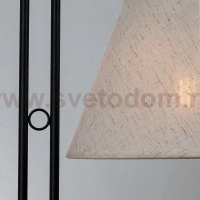 Торшер с абажуром Arte Lamp A5068PN-2BK ALEA