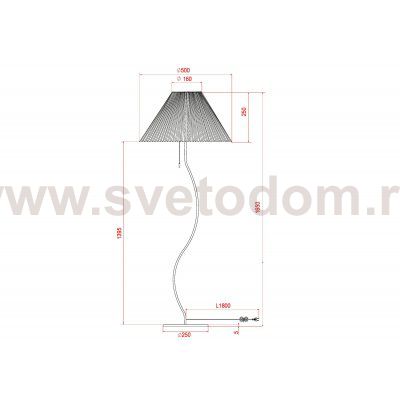 Торшер напольный с абажуром Arte Lamp A5069PN-1WH AGATHA