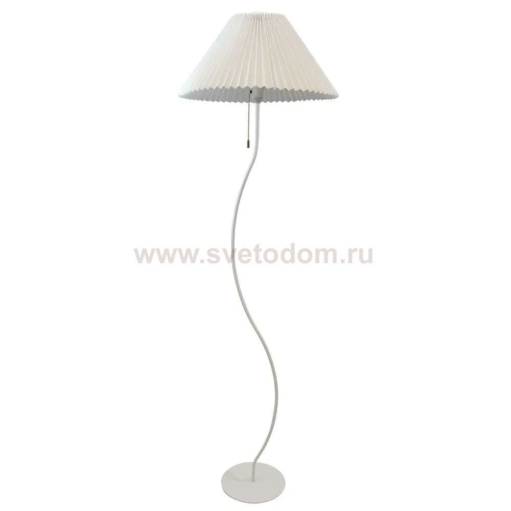 Торшер напольный с абажуром Arte Lamp A5069PN-1WH AGATHA